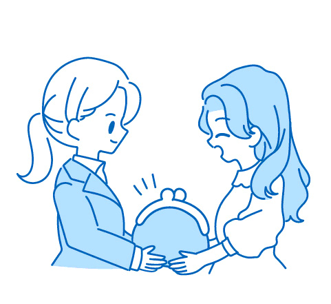 イラスト：割戻金でお金が戻ってくる